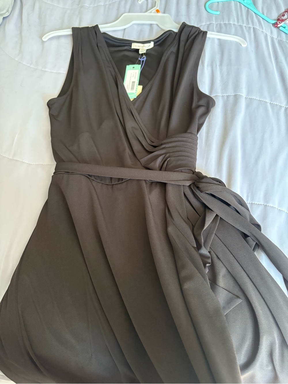 41 Hawthorn Sleeveless Wrap Maxi Dress Black